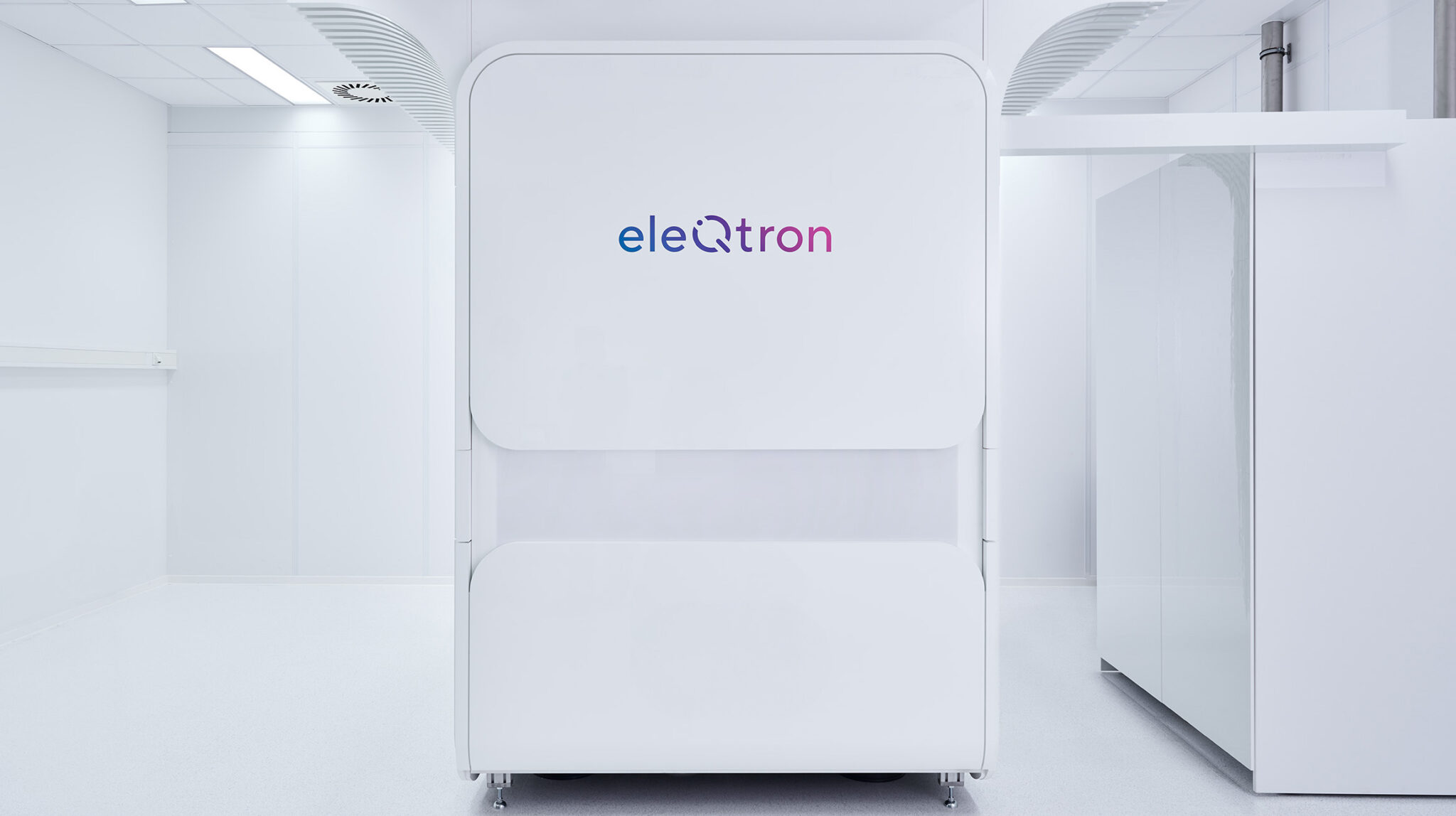 eleQtron quantum-computing system installed in a laboratory